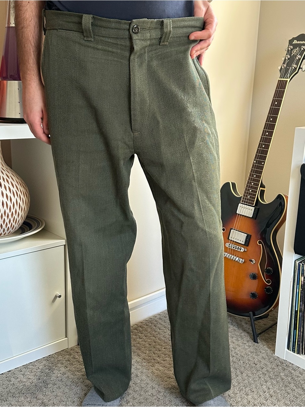 Filson Men's Olive Straight-Leg Work Pants